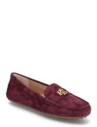 Barnsbury Suede Loafer Mokasiner Lave Sko Burgundy Lauren Ralph Lauren