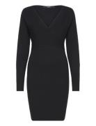 Vmmhollyrem Ls V-Neck Dress Ga Noos Knelang Kjole Black Vero Moda Mate...