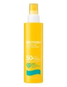 Biotherm Waterlover Sun Milky Spray Spf50 Solkrem Kropp Nude Biotherm