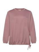 Wa-Sabina Tops Sweat-shirts & Hoodies Sweat-shirts Pink Wasabiconcept