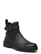 Mystic Shoes Boots Ankle Boots Ankle Boots Flat Heel Black Legero