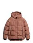 Hooded 5 Baffle Sports Puffer Fôret Jakke Beige Superdry