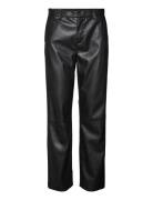 Vmolympiazamira Mw Straight Pl Pant Noos Bottoms Trousers Leather Legg...