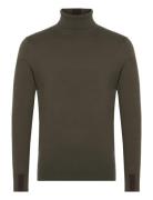 Mmgadam Supima Rollneck Knit Tops Knitwear Turtlenecks Khaki Green Mos...