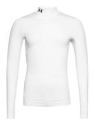 Ua Cg Armour Comp Mock Sport T-shirts Long-sleeved White Under Armour