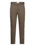 Tapered Twill Chinos Bottoms Trousers Chinos Khaki Green GANT