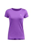 Ua Hg Armour Ss Sport T-shirts & Tops Short-sleeved Purple Under Armou...