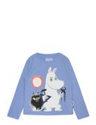 Mumin Och Stinky Tops T-shirts Long-sleeved T-shirts Blue MUMIN