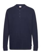 Ls Thermal 3 Bttn Henley Navy Tops Polos Long-sleeved Navy LEVI´S Men