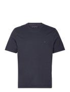 Essential Reg Fit Heather Tee Tops T-shirts Short-sleeved Navy Tommy H...