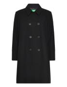 Coat Ullfrakk Frakk Black United Colors Of Benetton