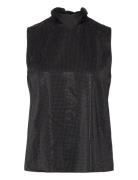 Rhinest Evening Top Tops Blouses Sleeveless Black Karl Lagerfeld