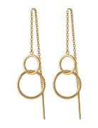 Double Plain Earchains Øredobber Smykker Gold Pernille Corydon