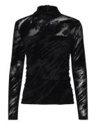 Flikkagz Ls Blouse Tops Blouses Long-sleeved Black Gestuz