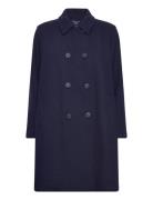 Coat Ullfrakk Frakk Navy United Colors Of Benetton