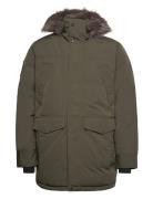 Everest Faux Fur Parka Jacket Parkas Jakke Green Superdry