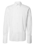 Slhslim-Anton Bib Shirts Ls Classic Tops Shirts Business White Selecte...