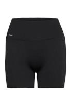 Ribbed Seamless Midi Biker Shorts Bottoms Shorts Cycling Shorts Black ...