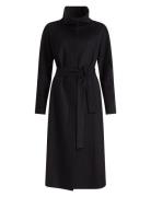 Wool Coat, Carlena Ullfrakk Frakk Black Ivo Nikkolo