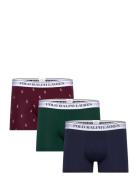 Classic Stretch-Cotton Trunk 3-Pack Boksershorts Green Polo Ralph Laur...