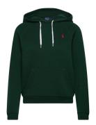 Shrunken Fit Fleece Hoodie Tops Sweat-shirts & Hoodies Hoodies Green P...