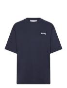 Swaustin Boxy Ss T-Shirt Tops T-shirts & Tops Short-sleeved Navy Svea