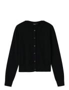 Nlfnulli Ls Short Cardigan Knit Tops Knitwear Cardigans Black LMTD