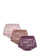 Lace Maxi 3-Pack Hipstertruse Undertøy Purple Missya