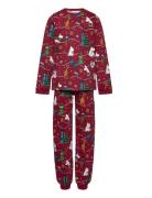 Fest Pyjamas Pyjamas Sett Red MUMIN