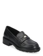 Th Penny Loafer Mokasiner Lave Sko Black Tommy Hilfiger