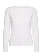 Modal Longsleeved T-Shirt Tops T-shirts & Tops Long-sleeved White CCDK...