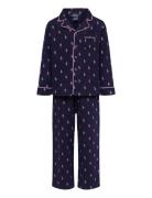 S6-Sleepwear Pant Set Pyjamas Sett Navy Polo Ralph Lauren