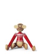 Monkey Christmas Jumper 2024 Mini Teak/Limba Home Decoration Decorativ...