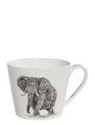 Mugg African Elephant Home Tableware Cups & Mugs Coffee Cups White Max...