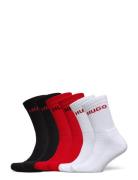 6P Qs Rib Logo Cc Underwear Socks Regular Socks Red HUGO