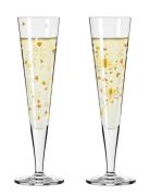 Goldnacht Champagneglas 2-P Sparkle Home Tableware Glass Champagne Gla...