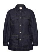 Finley Denim Jacket Dongerijakke Denimjakke Navy French Connection