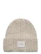 W Chunky Rib Beanie Accessories Headwear Beanies Grey UGG