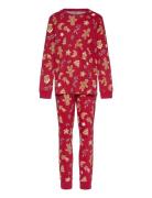 Pyjamas Set All Over Print Pyjamas Sett Red Lindex