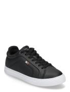 Womens Icon Court Sneaker Flag Lave Sneakers Black Tommy Hilfiger