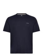 Waffle T-Shirt Tops T-shirts Short-sleeved Navy BOSS