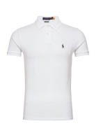 Custom Slim Fit Mesh Polo Shirt Tops Polos Short-sleeved White Polo Ra...