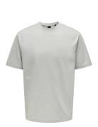 Onsfred Life Rlx Ss Tee Noos Tops T-shirts Short-sleeved Grey ONLY & S...