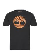 Tree Logo Short Sleeve Tee Tops T-shirts Short-sleeved Black Timberlan...