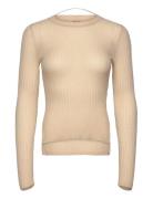 C_Fennona Tops Knitwear Jumpers Cream BOSS