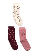 3-Pack Socks Socks & Tights Socks Pink Minymo