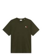 Clyde T-Shirt Tops T-shirts Short-sleeved Green Les Deux