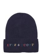 Multi Colour Embroidery Beanie Accessories Headwear Hats Beanie Navy L...