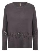 Sc-Biara Tops Blouses Long-sleeved Grey Soyaconcept