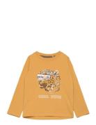 T-Shirt Ls Tops T-shirts Long-sleeved T-shirts Yellow Minymo